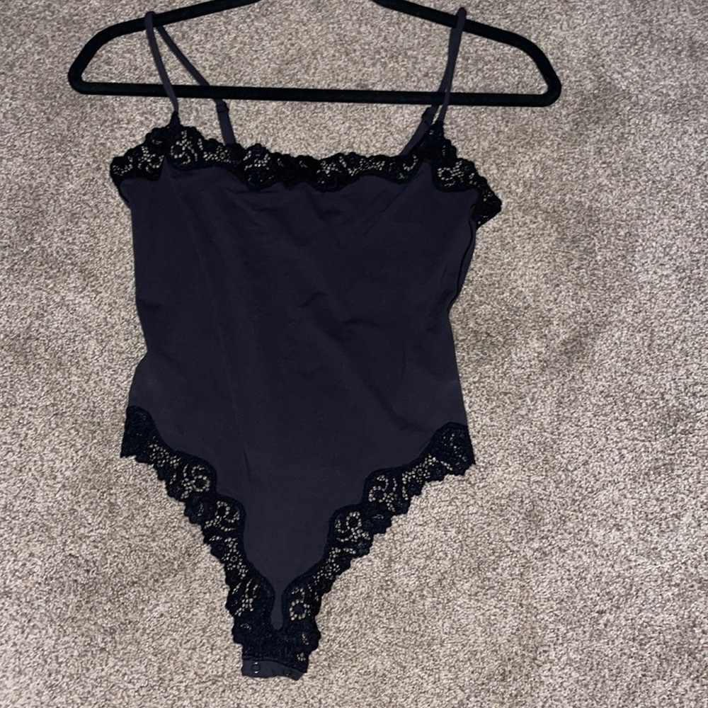 Skims black lace bodysuit!
